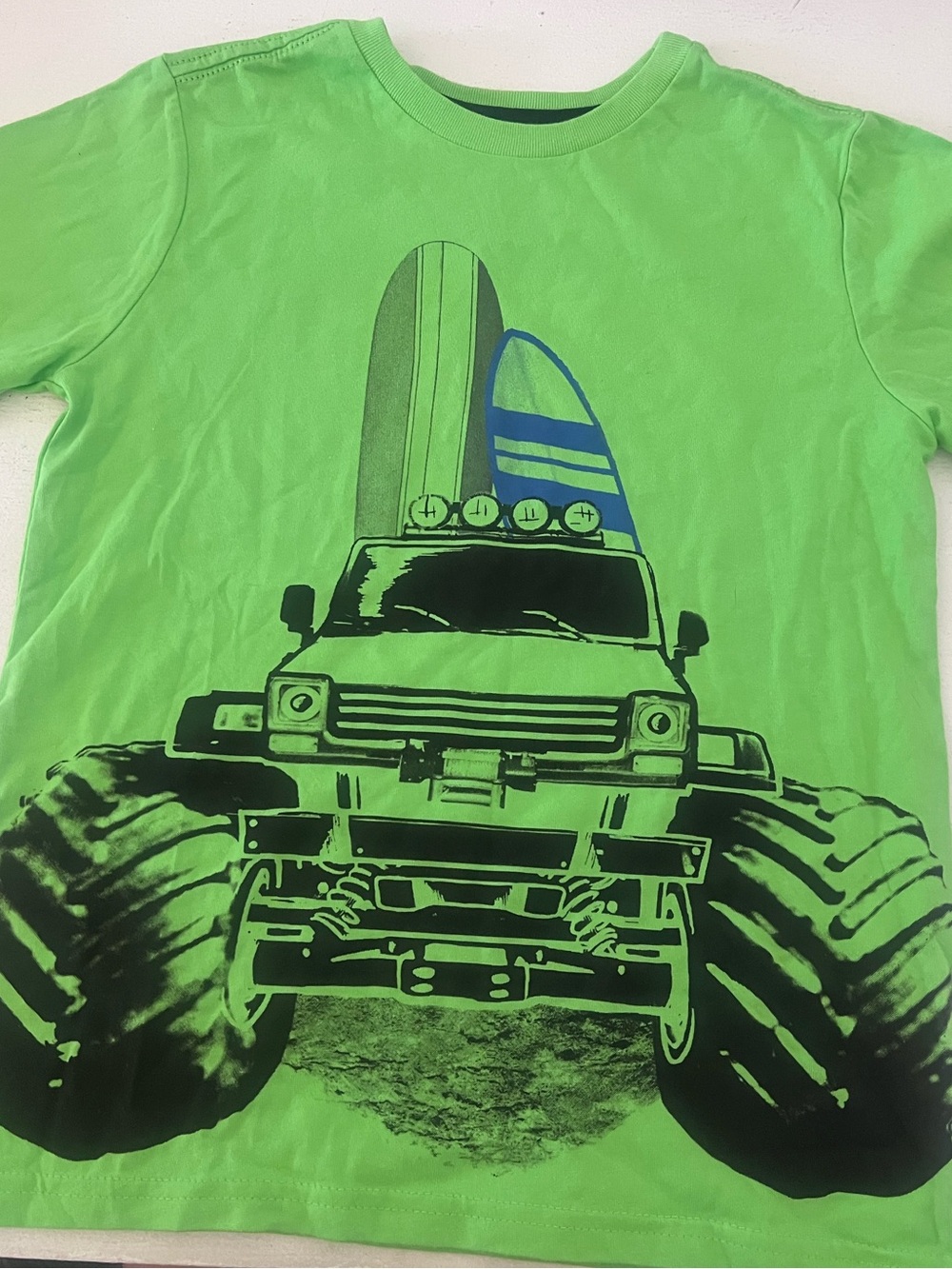 365 Kids Monster Truck Size 8 Boys Short Sleeves